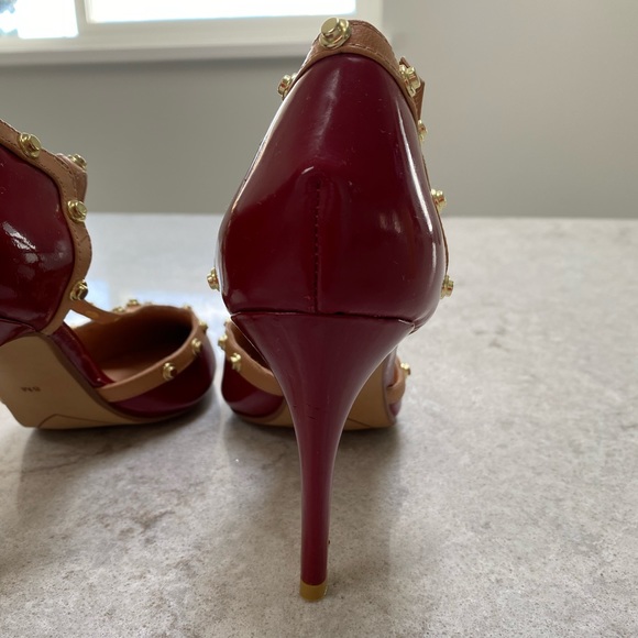 Halogen NWOT Martine Studded T-Strap Heels - Picture 5 of 14